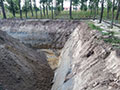 Traubisoda üzem szennyvíz akna építésnél vákuum-kutas talajvízszint süllyesztés